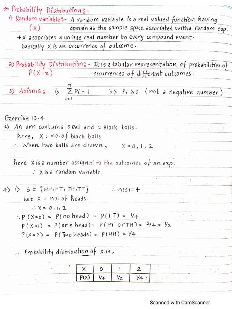 13.4 Probability Distribution | PDF