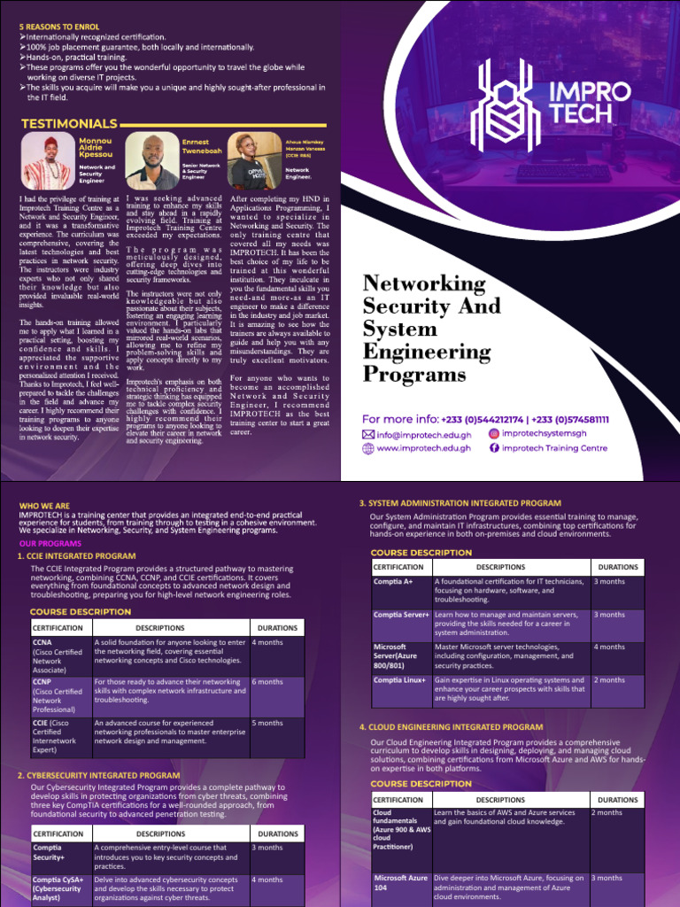 Comprehensive IT Certification Programs | PDF | Cisco Certifications ...