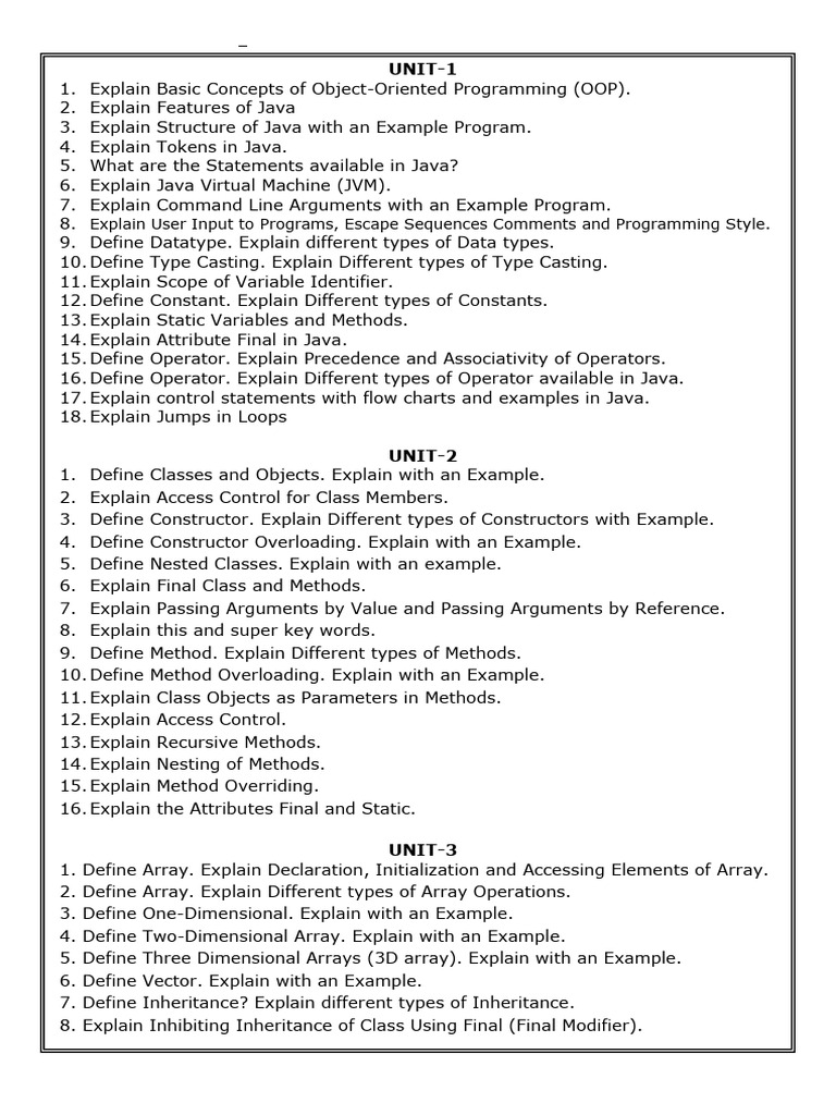 Java Object-Oriented Programming Guide | PDF | Method (Computer ...