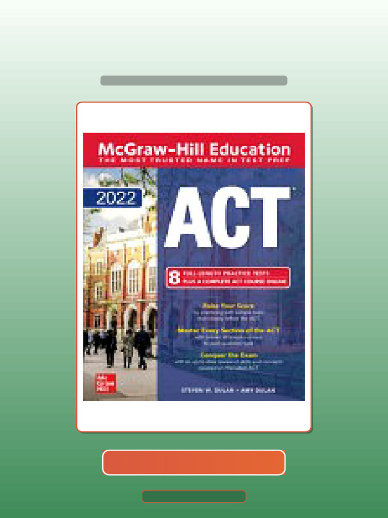 McGrawHill Education ACT 2022 1st Edition Dulan Test Bank | PDF