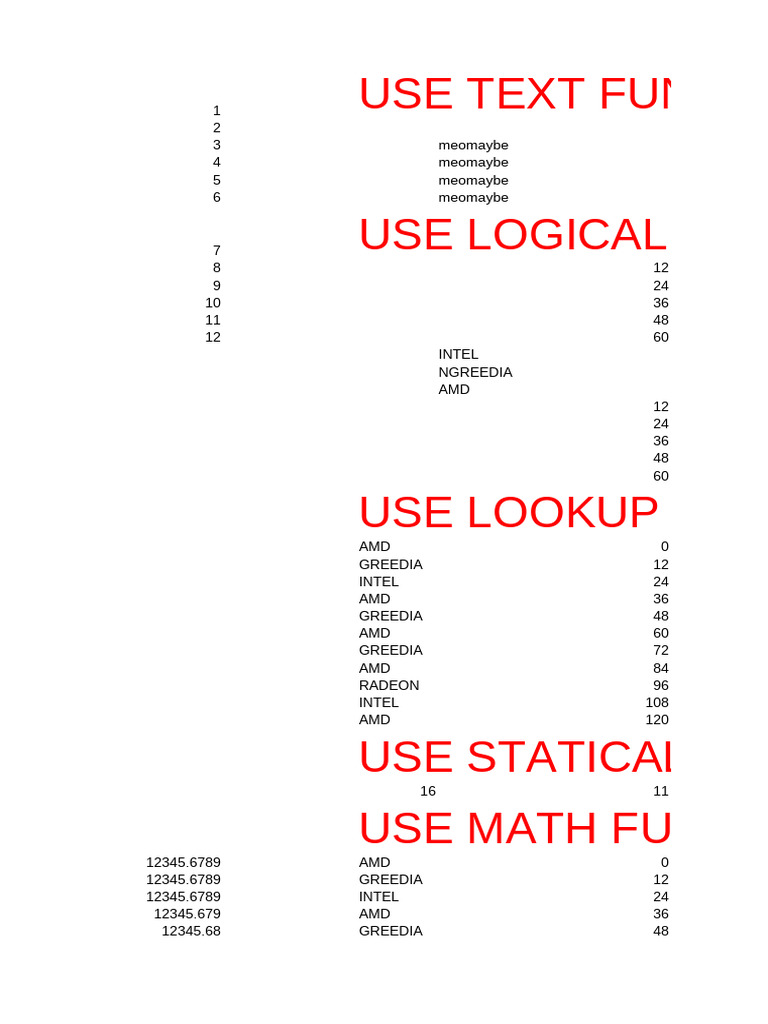 Test Excel | PDF