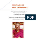 Meditazione Shamata e Vipassana