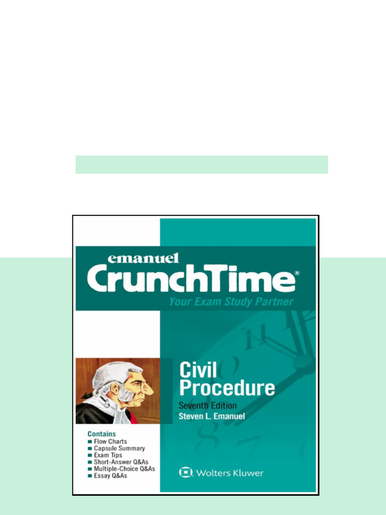 Emanuel CrunchTime for Civil Procedure (Emanuel CrunchTime Series ...