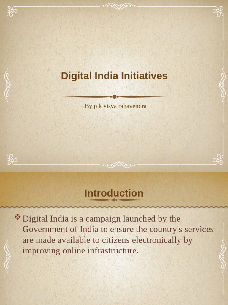 Digital India Initiatives | PDF