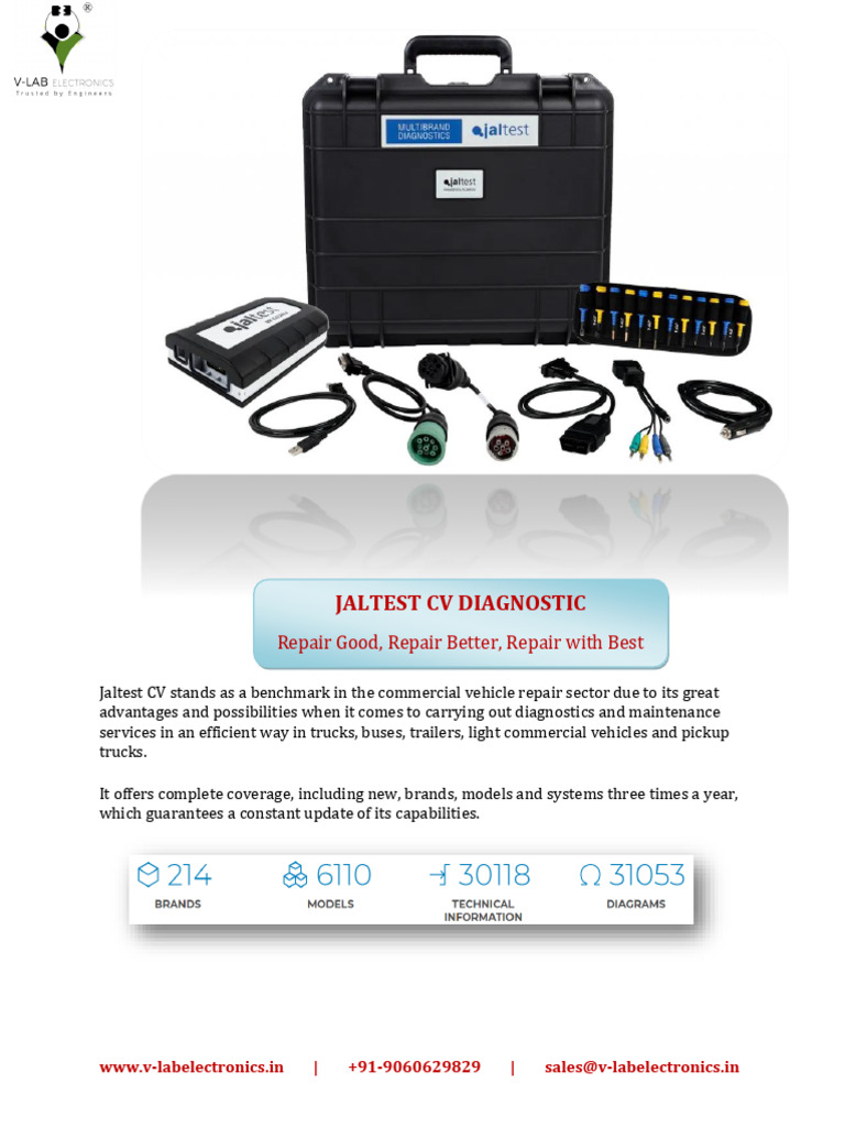 Comprehensive Jaltest CV Diagnostics Guide | PDF | Troubleshooting ...