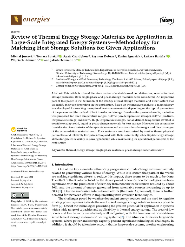 Energies 17 03544 | PDF | Heat | Latent Heat