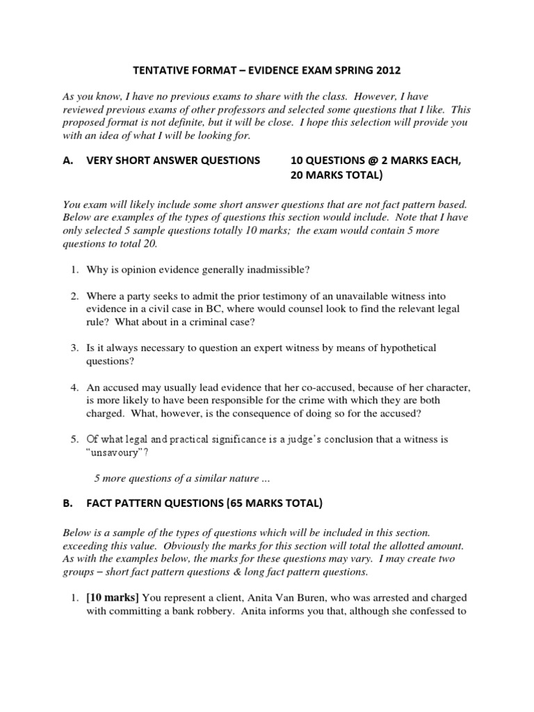 Sample Exam Complilation | PDF | Miranda Warning | Evidence