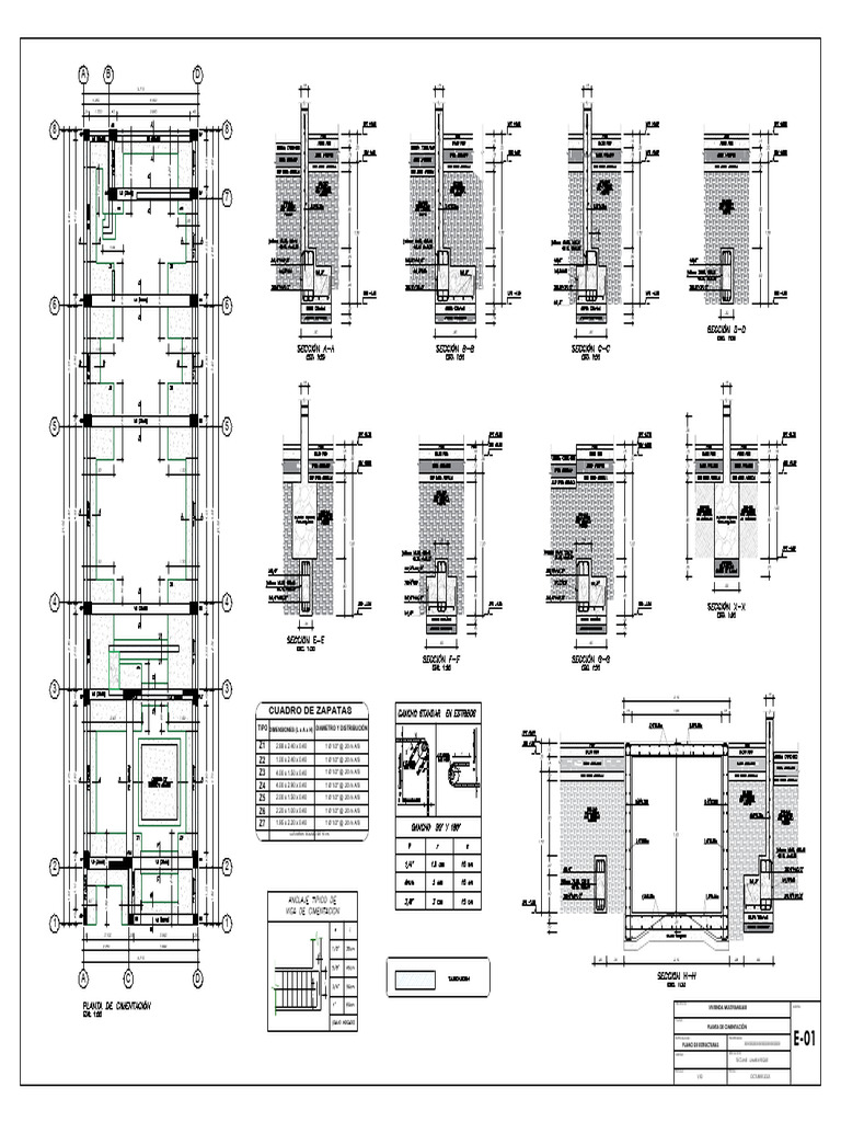 Plano de Estructuras para Vivienda Multifamiliar | PDF