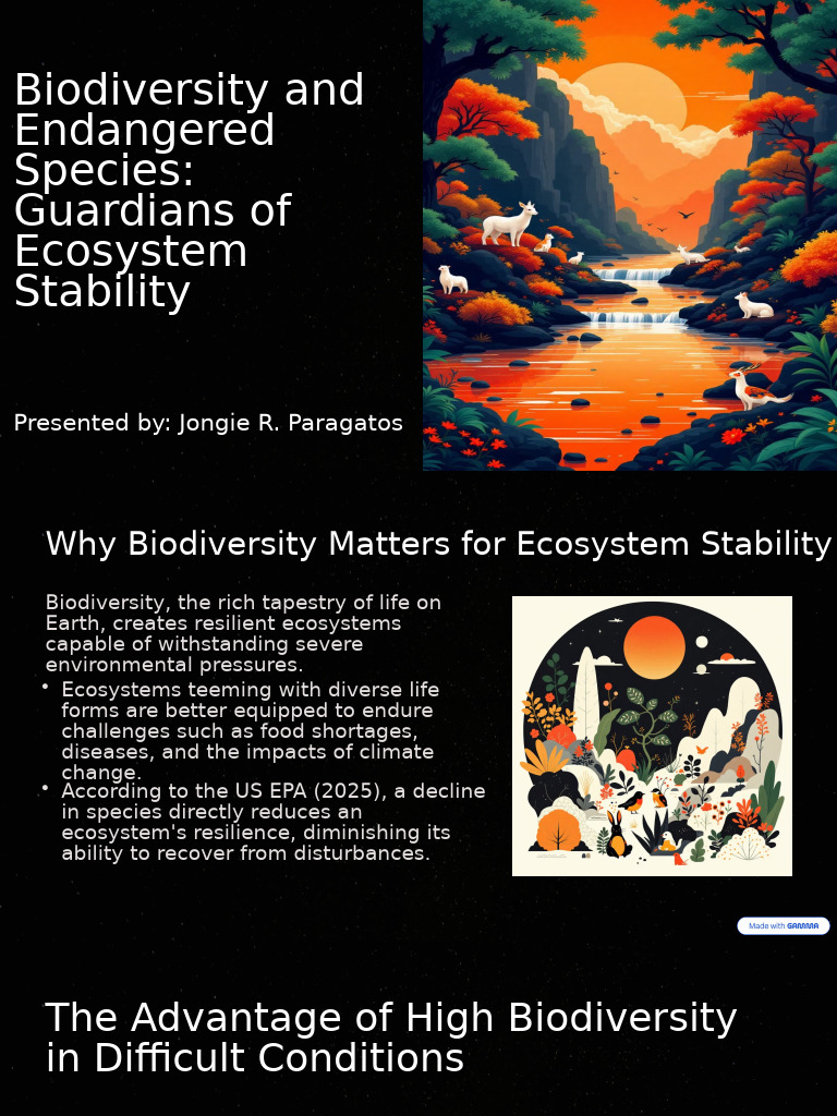 Biodiversity's Role in Ecosystem Stability | PDF | Biodiversity | Ecosystem