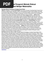 Download Contoh Proposal Pengaruh Metode Diskusi Terhadap Prestasi Belajar Matematika by Mutohar Ahmad SN96644123 doc pdf