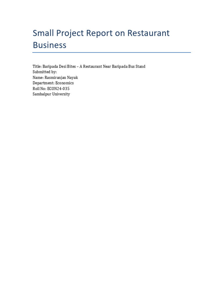 Baripada Desi Bites Restaurant Plan | PDF | Restaurants | Kitchen