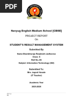 Student Result Management System Report | PDF | Databases | Information ...