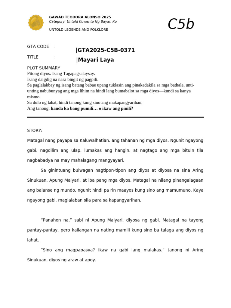 Gta2025 C5B 0371 | PDF