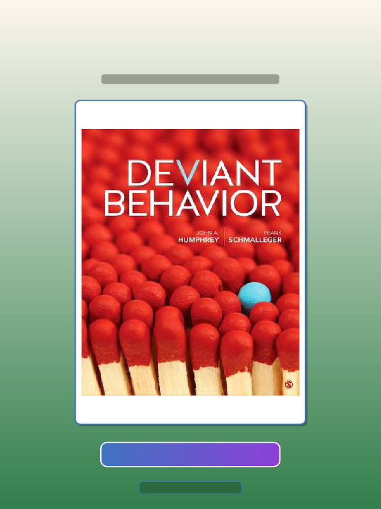 Test Bank for Deviant Behavior 1st Edition Humphrey HQ File Exam Prep ...