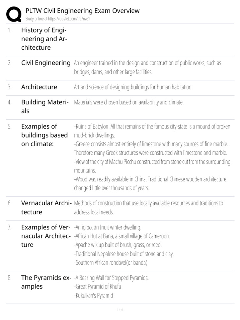 Civil Engineering Exam Study Guide | PDF | Roof | Heat Transfer
