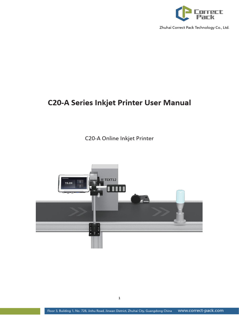 C20-A Inkjet Printer User Manual | PDF | Printer (Computing) | Computing