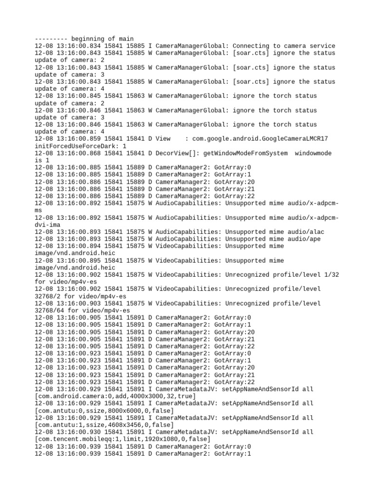 Logcat 1765179960694 | PDF | Computer Architecture | Computer Engineering