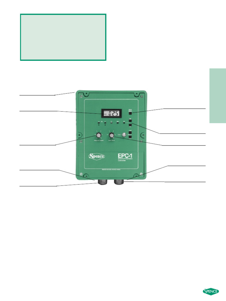 Electro-Pneumatic Controller Overview | PDF | Mains Electricity | Valve