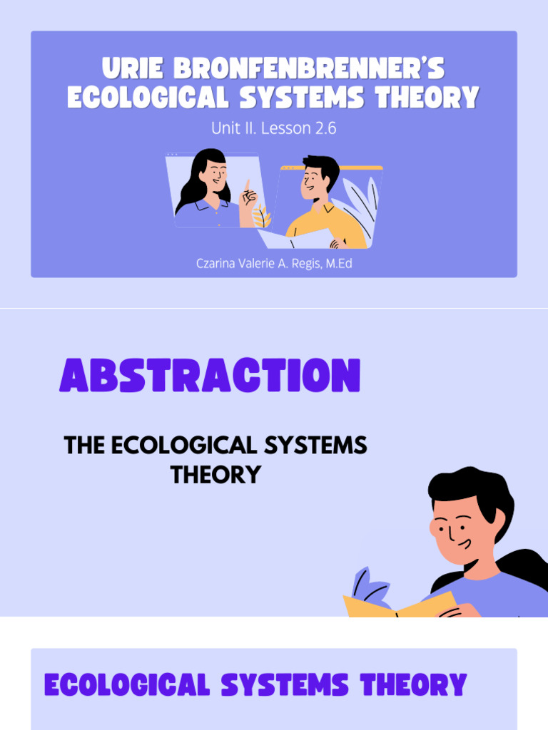 Understanding Ecological Systems Theory | PDF | Attitude (Psychology ...