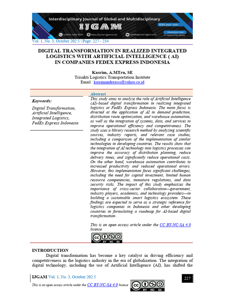 Digital+Transformation+in+Realized+Integrated+Logistics+With+Artificial ...