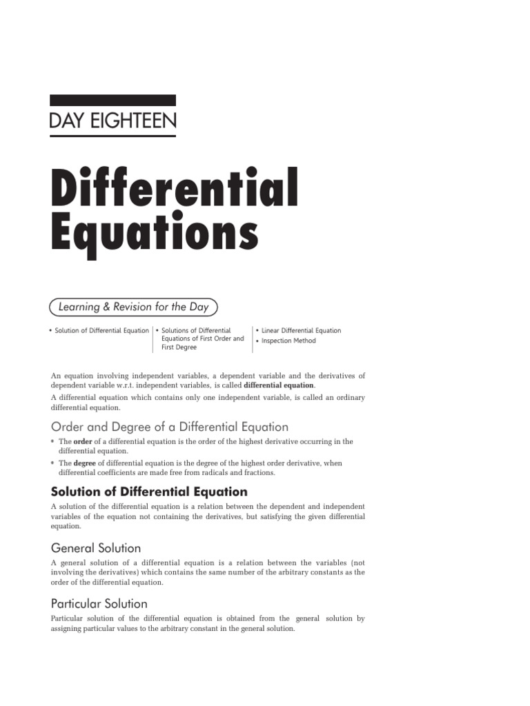 Understanding Differential Equations | PDF | Equations | Tangent