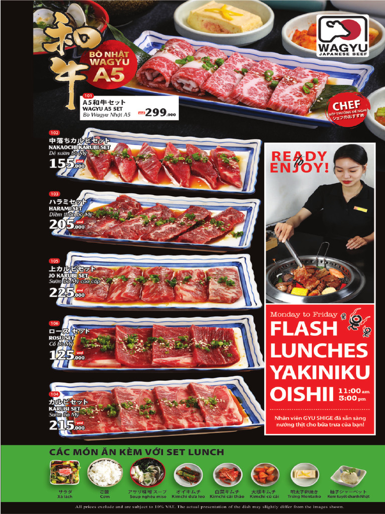 Menu Gyu Shige | PDF