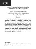 Download Toxicity of Some Insecticides Against Mosquito Larvae of Culex pipiens by Mohamed Ali Elssaidi SN9664694 doc pdf