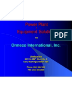 Power Plant Equipment Solutions: Ormeco International, Inc