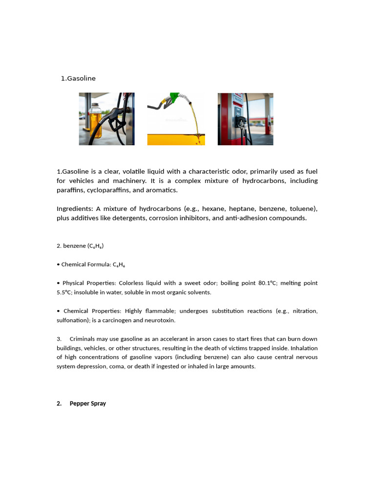 1 Gasoline | PDF | Fentanyl | Gasoline