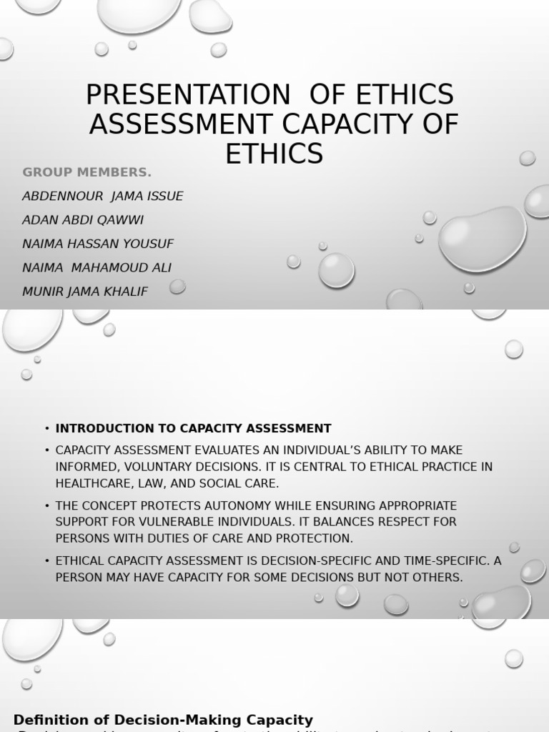 Presentation of Ethics | PDF | Mental Disorder | Autonomy