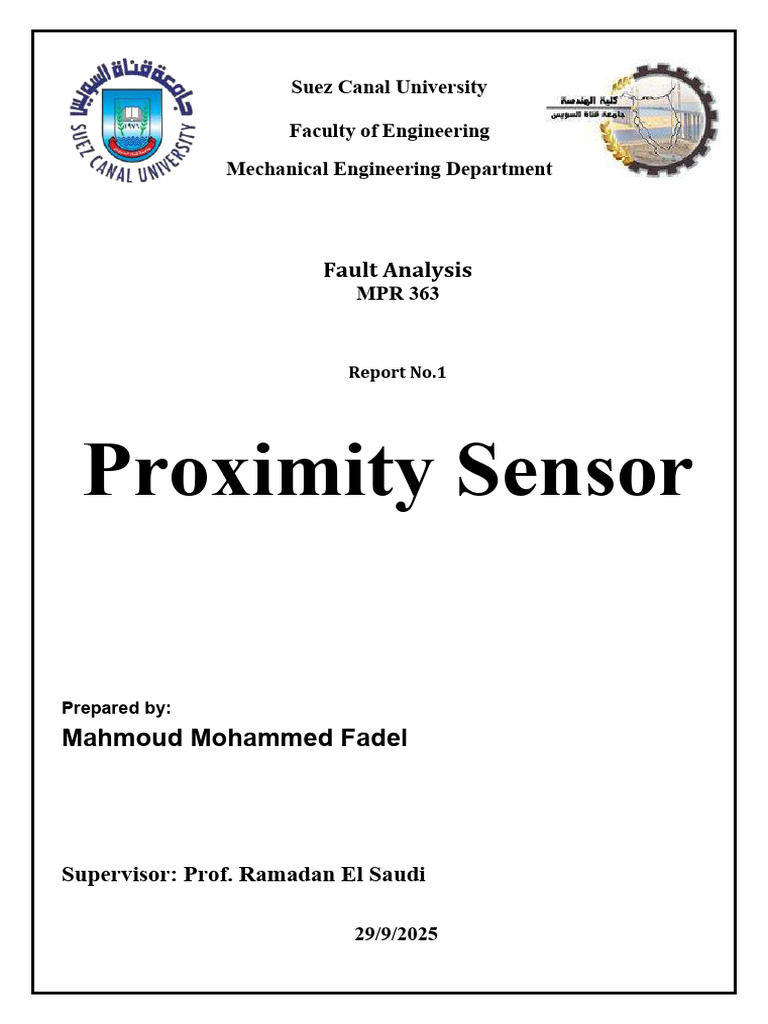 Proximity Sensors: Types and Applications | PDF