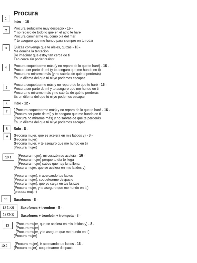 Procura (Letra Match Metales) Ok | PDF
