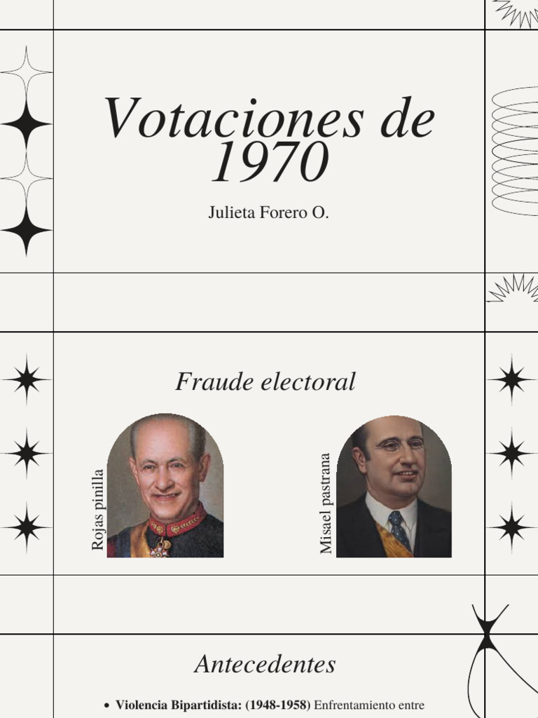 Fraude Electoral De 1970 En Colombia PDF