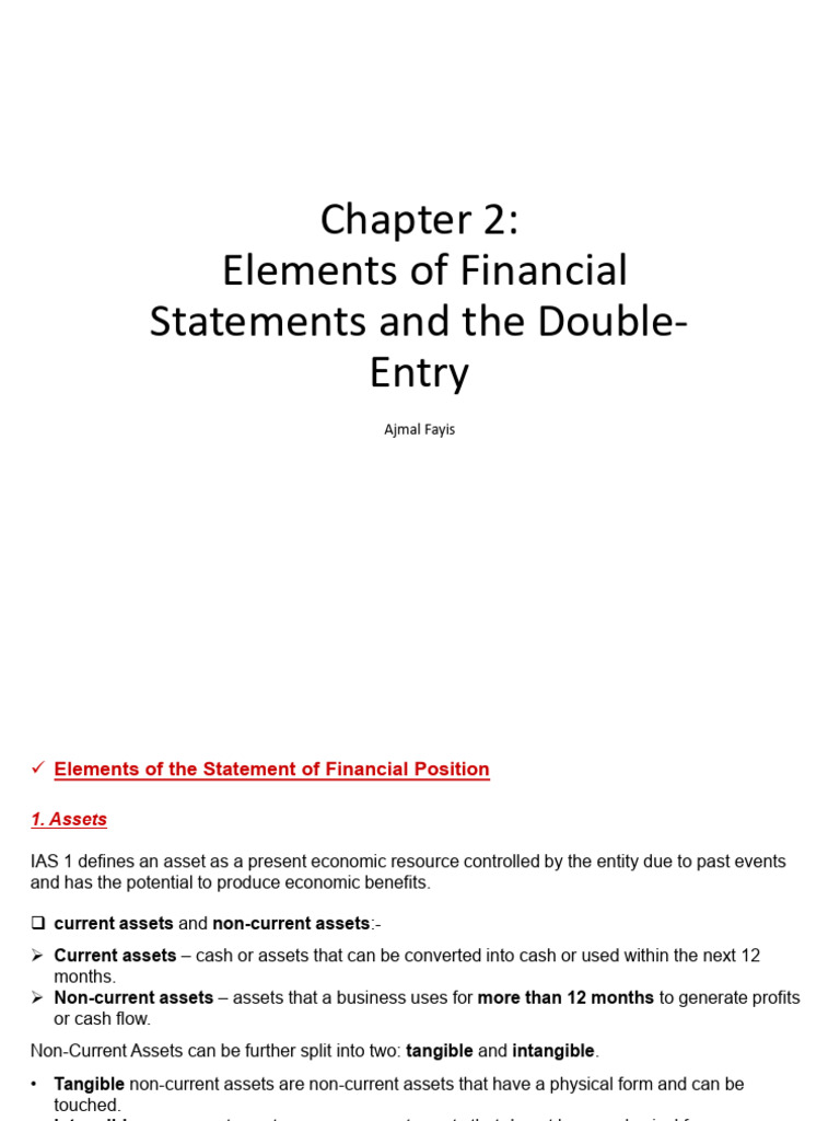 Financial Statement Elements Explained | PDF