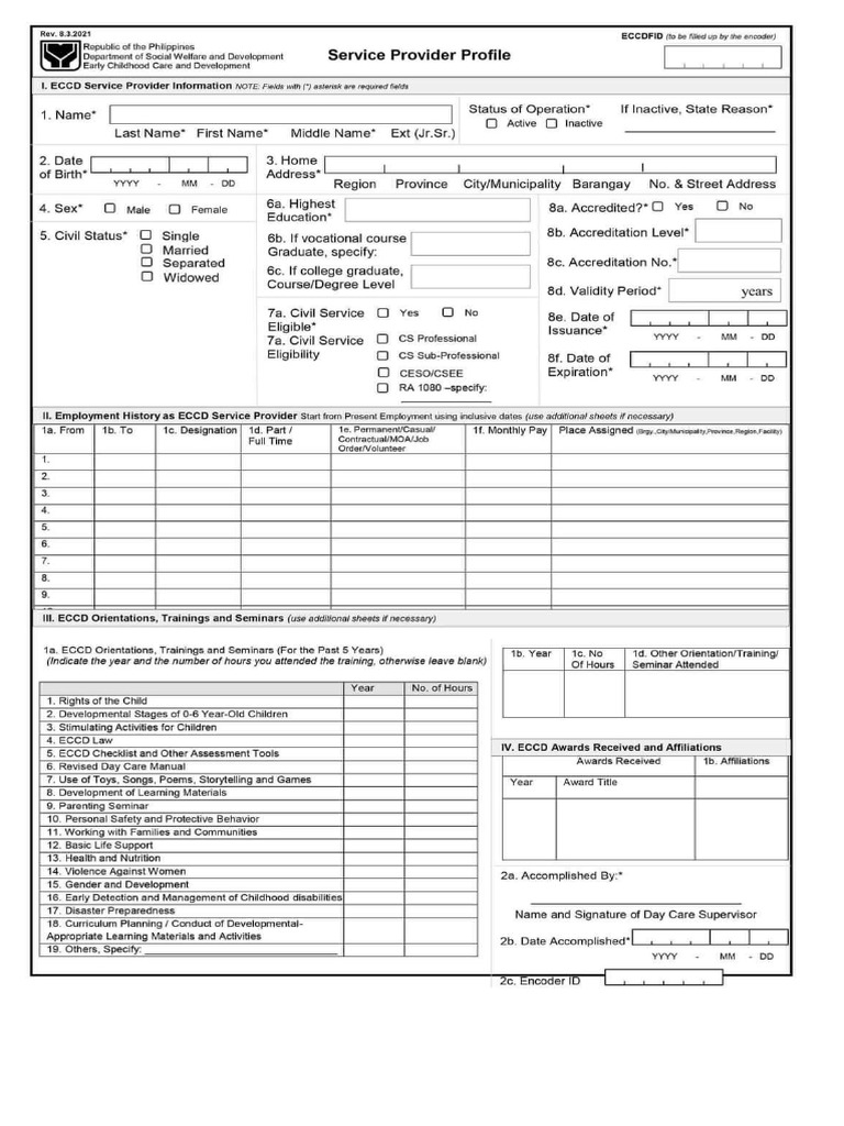 Eccd Profile | PDF