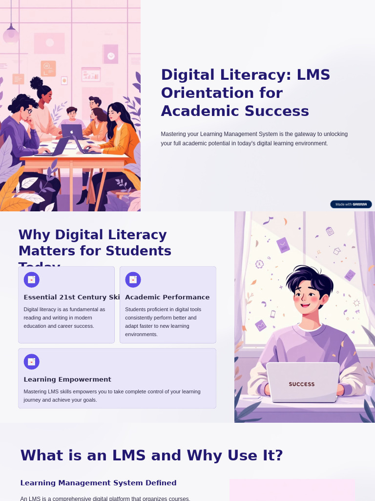 Mastering LMS for Academic Success | PDF | Learning | Human Communication