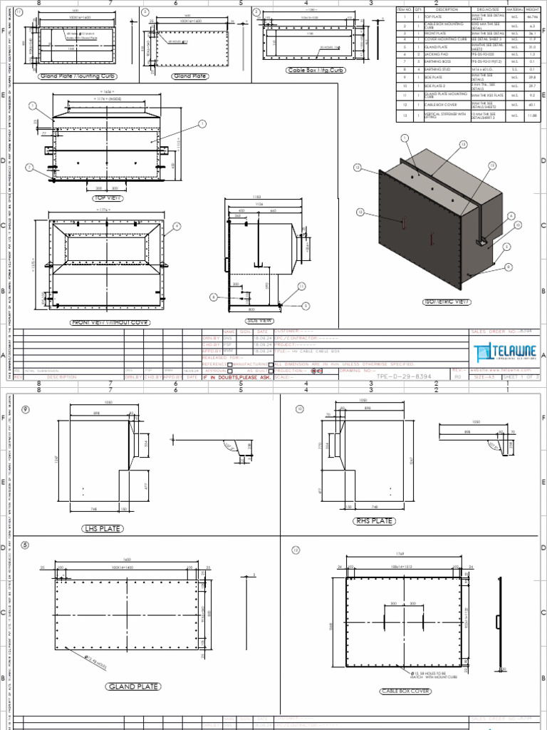HV Cable Box Design Document | PDF
