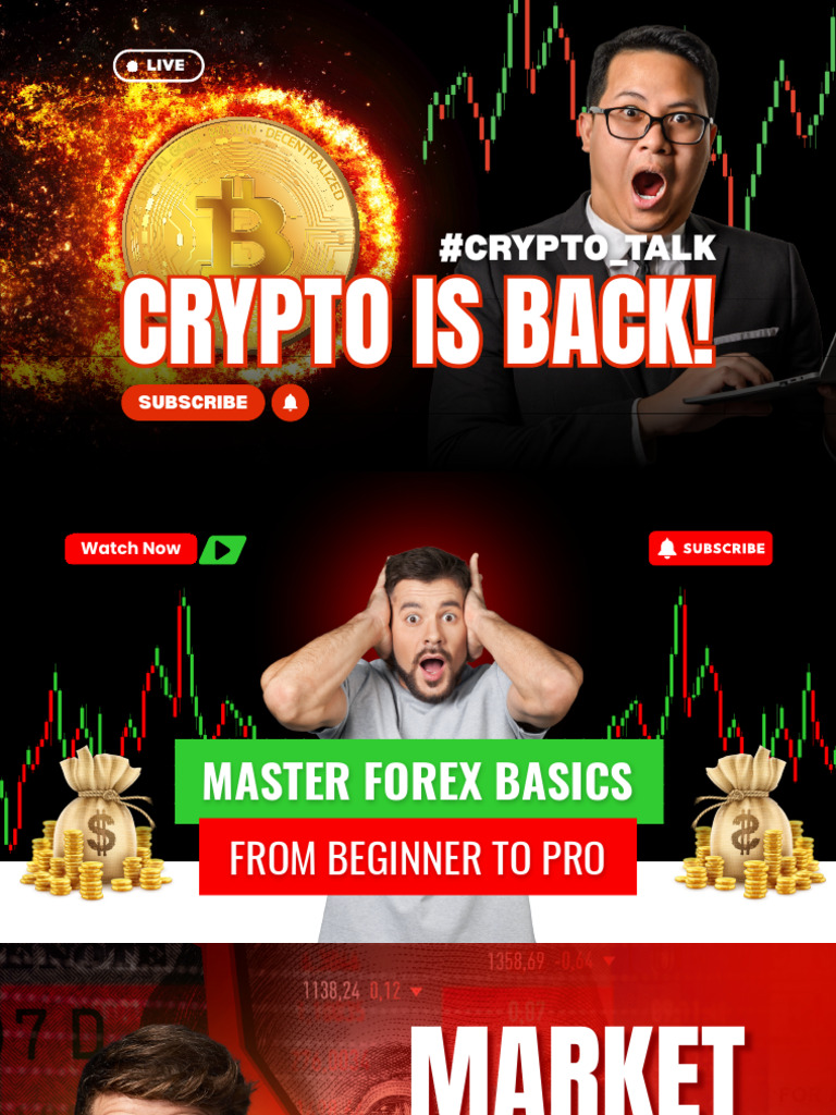 White and Red Bold Modern Crypto Comeback YouTube Thumbnail | PDF