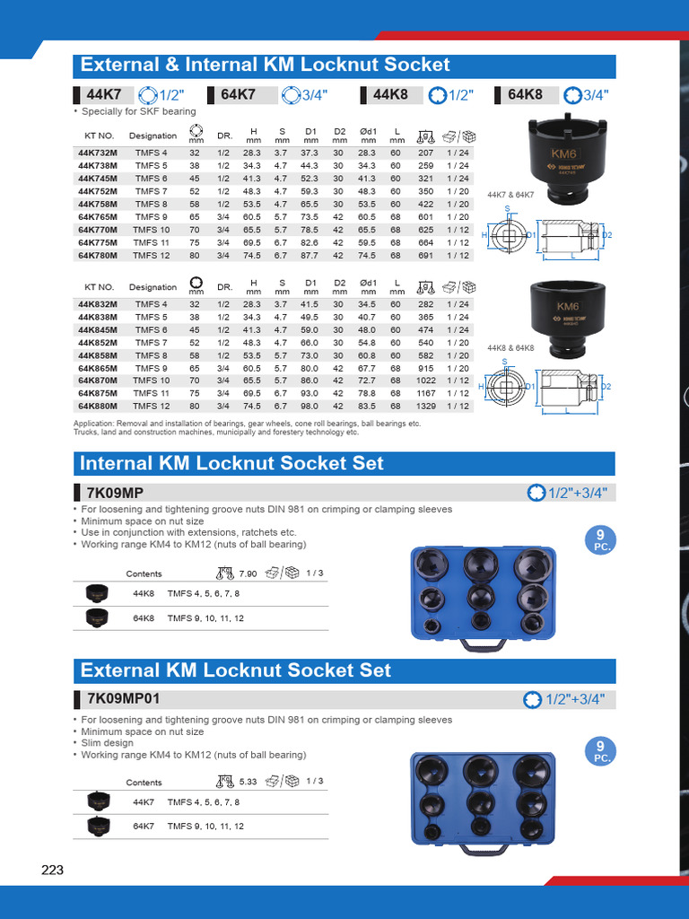 SKF Bearing Specifications and Tools | PDF | Mechanical Engineering ...