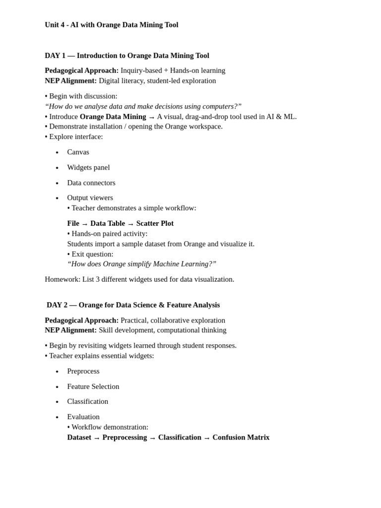 AI Learning with Orange Data Mining | PDF | Artificial Intelligence ...