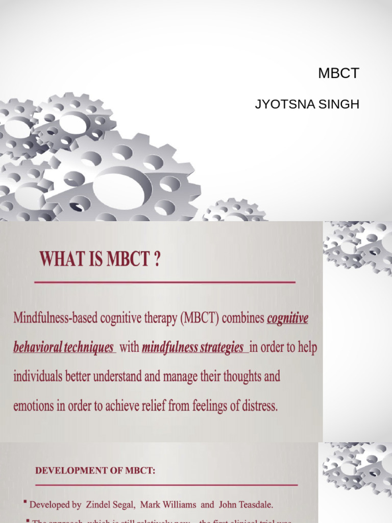 MBCT | PDF | Cognitive Behavioral Therapy | Major Depressive Disorder