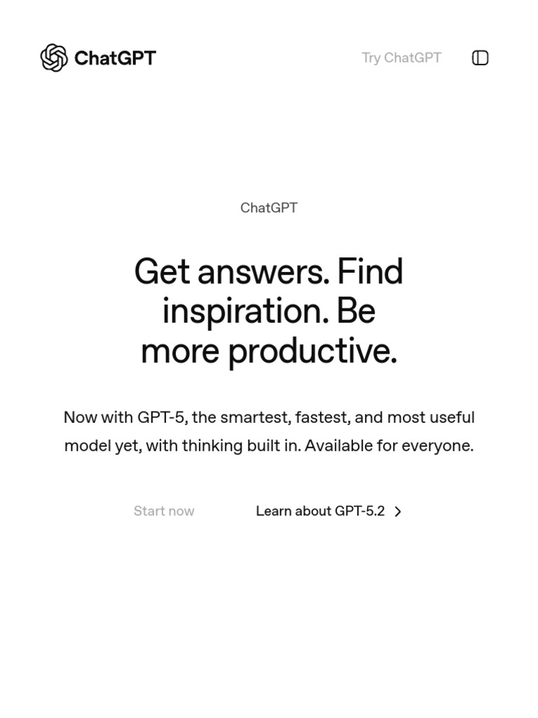 ChatGPT - AI Chatbot To Discover, Learn & Create | PDF | Computing ...