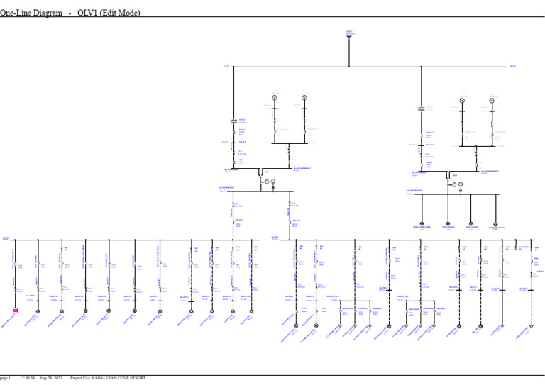 A One Line Diagram 230828 | PDF | Power (Physics) | Electricity