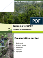 Welcome To CIFOR Presentation Jan 27 2011