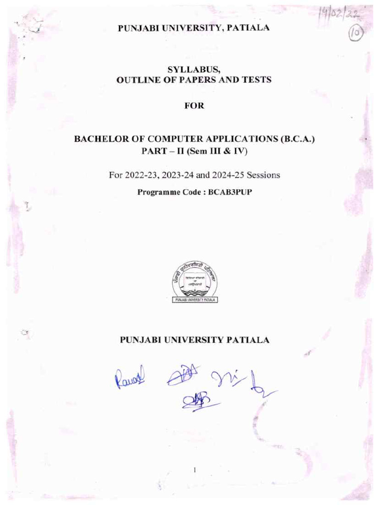 BCA Part - II (Sem. III & IV) Huihgijguuh | PDF