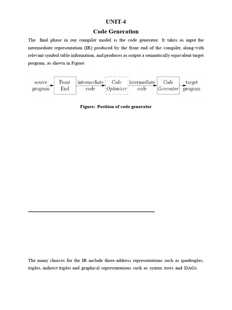CD Unit-4 chapter-2 | PDF | Compiler | Pointer (Computer Programming)