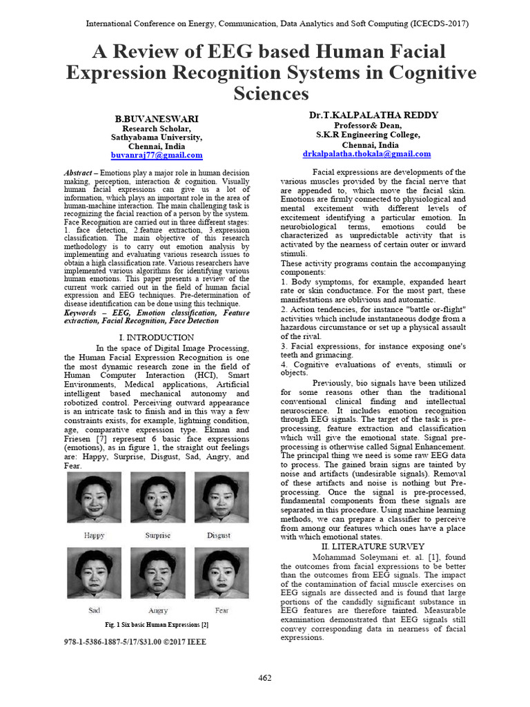 EEG-Based Facial Expression Analysis | PDF | Electroencephalography ...