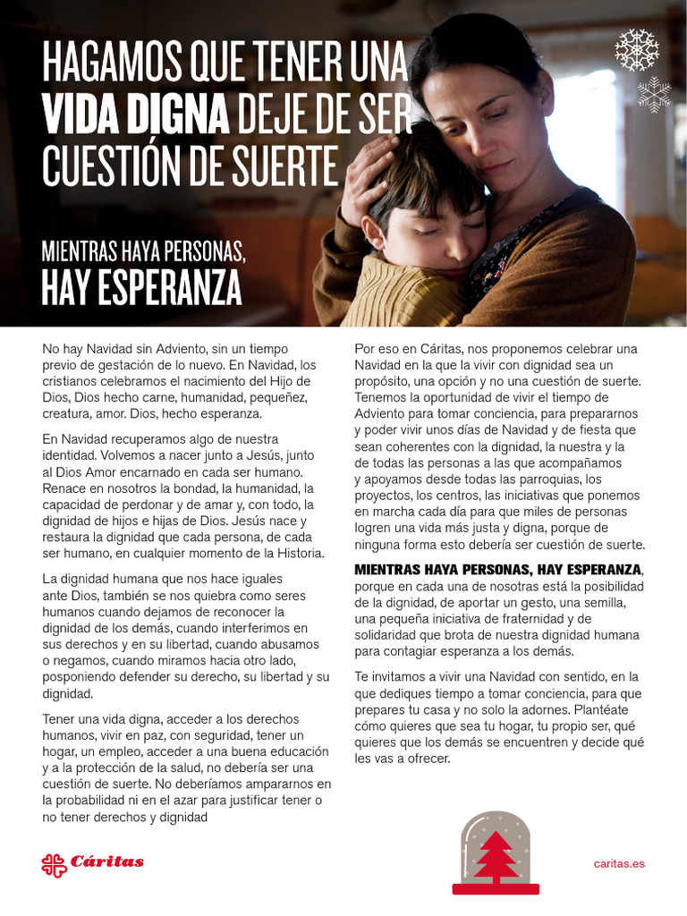 Navidad 2025: Dignidad y Esperanza | PDF | María, madre de Jesús | Dignidad