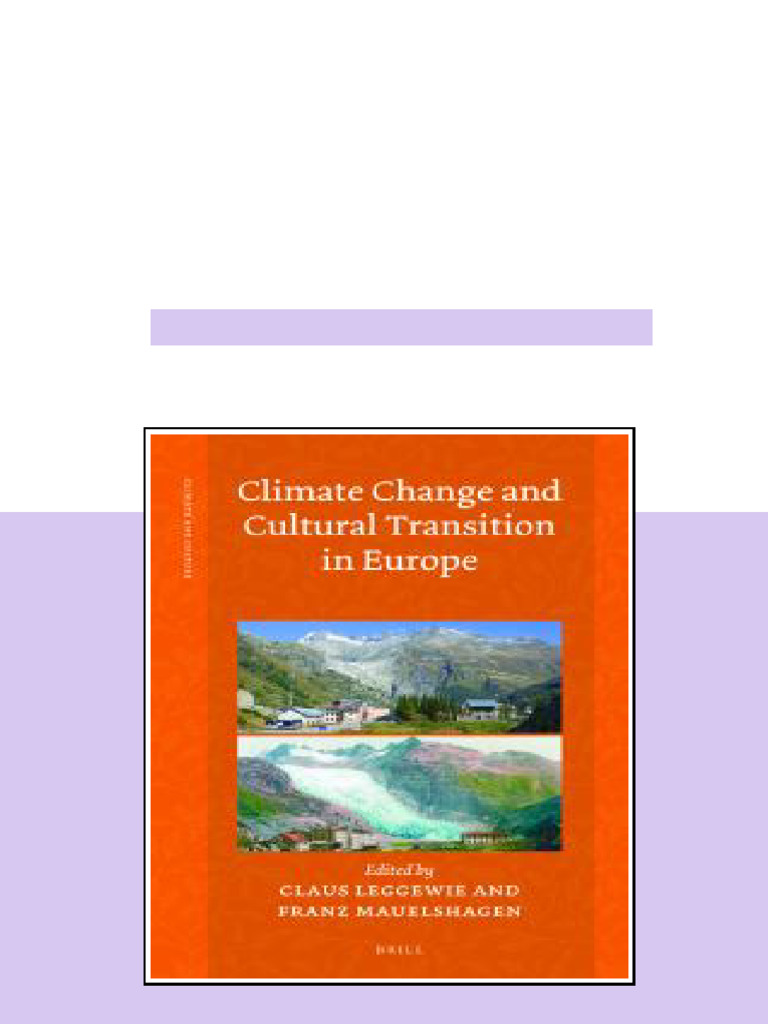(Ebook) Climate Change and Cultural Transition in Europe by Claus ...