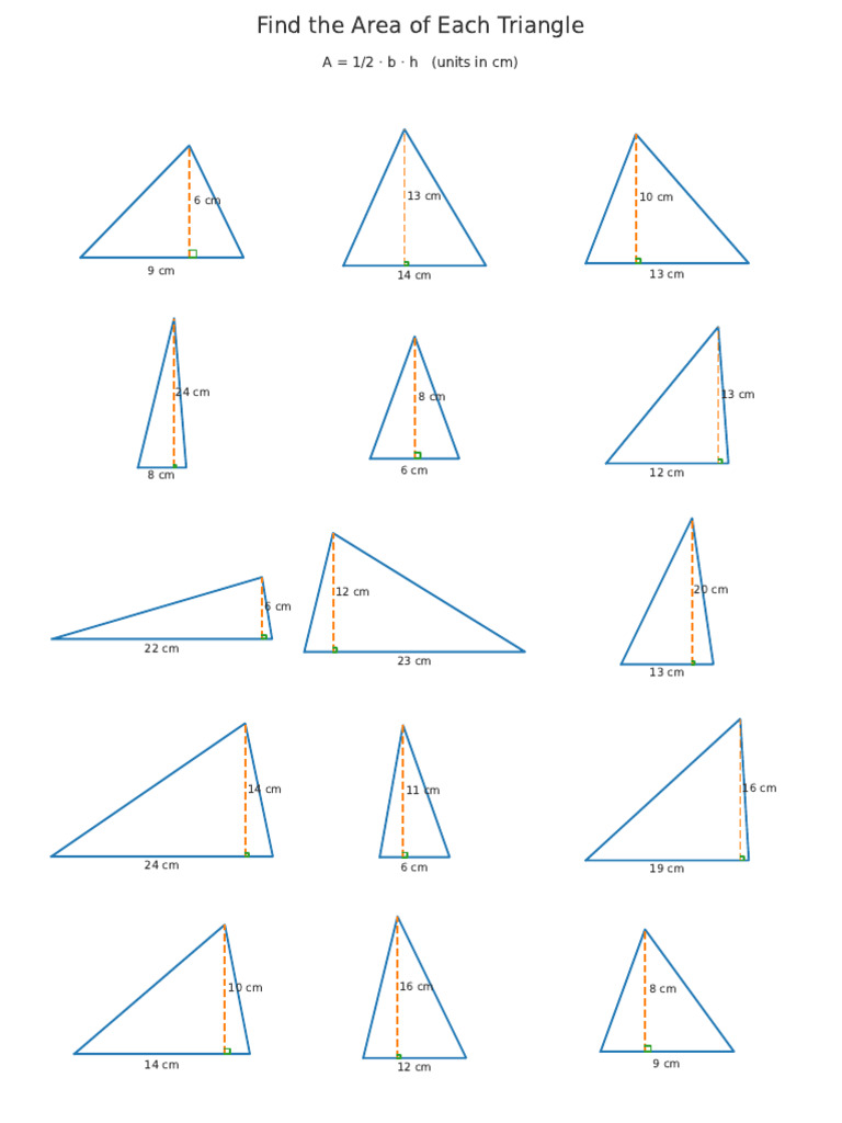 Triangle Area One Page Simple | PDF